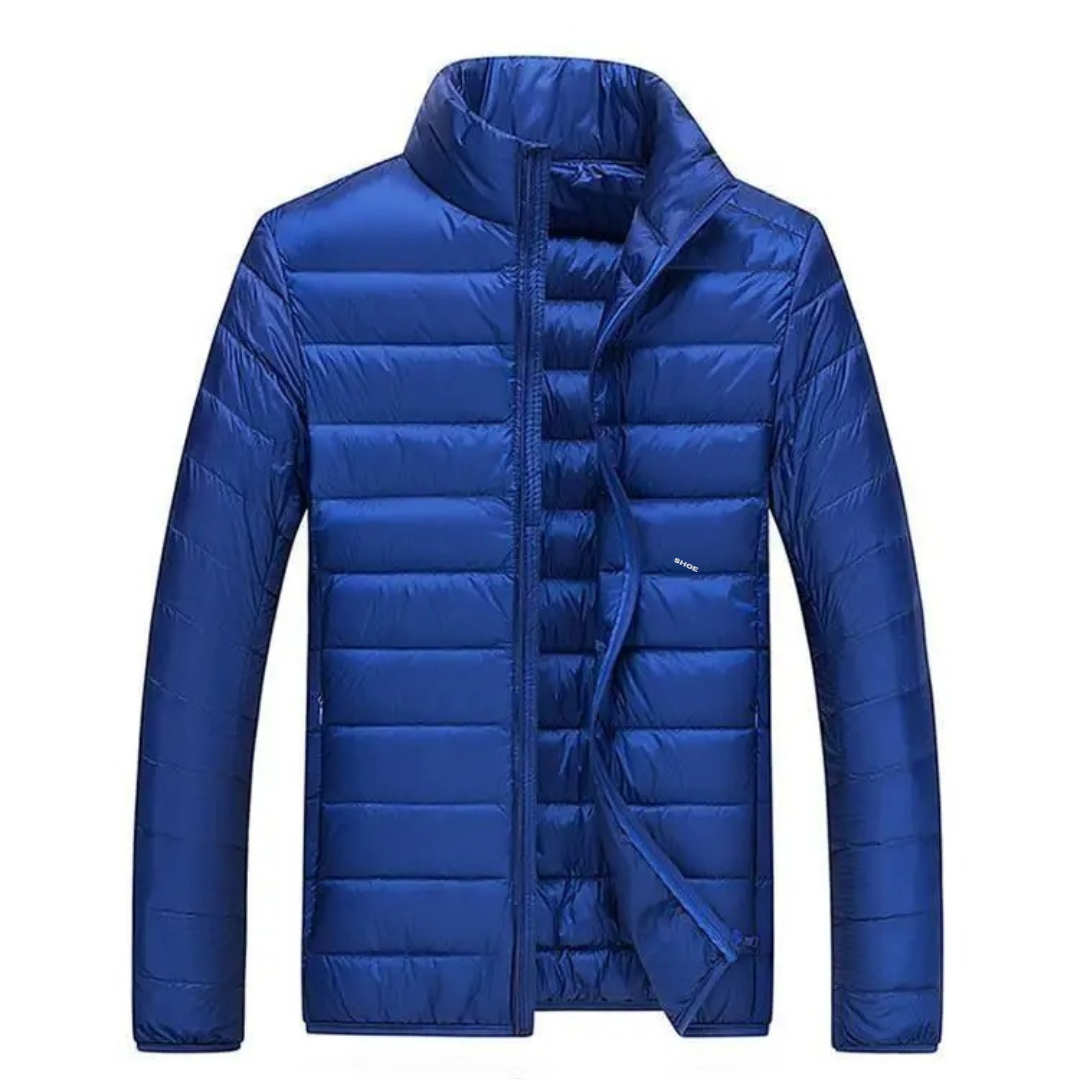 Ultralight white duck down jacket for men