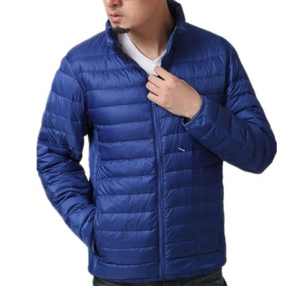 Ultralight white duck down jacket for men