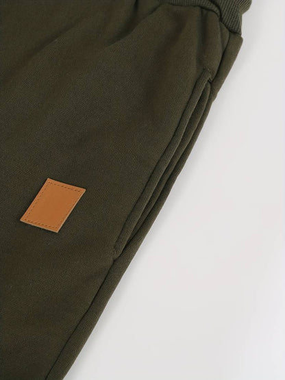 Men's Casual Trousers Loose Fit Cotton With Drawstring Drawstring