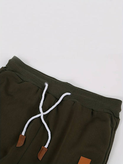 Men's Casual Trousers Loose Fit Cotton With Drawstring Drawstring