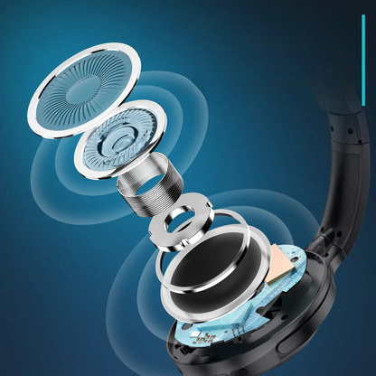 Deep Bass BT 5.3 Hoofdtelefoon met active noice cancellation en microfoon