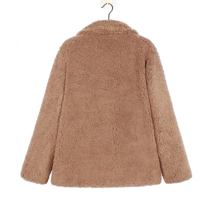 Women's oversized fluffy fleece winter coat