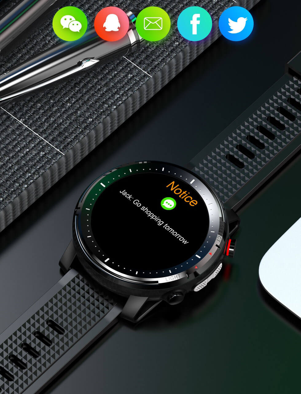 Slim Watch Fitness Tracker