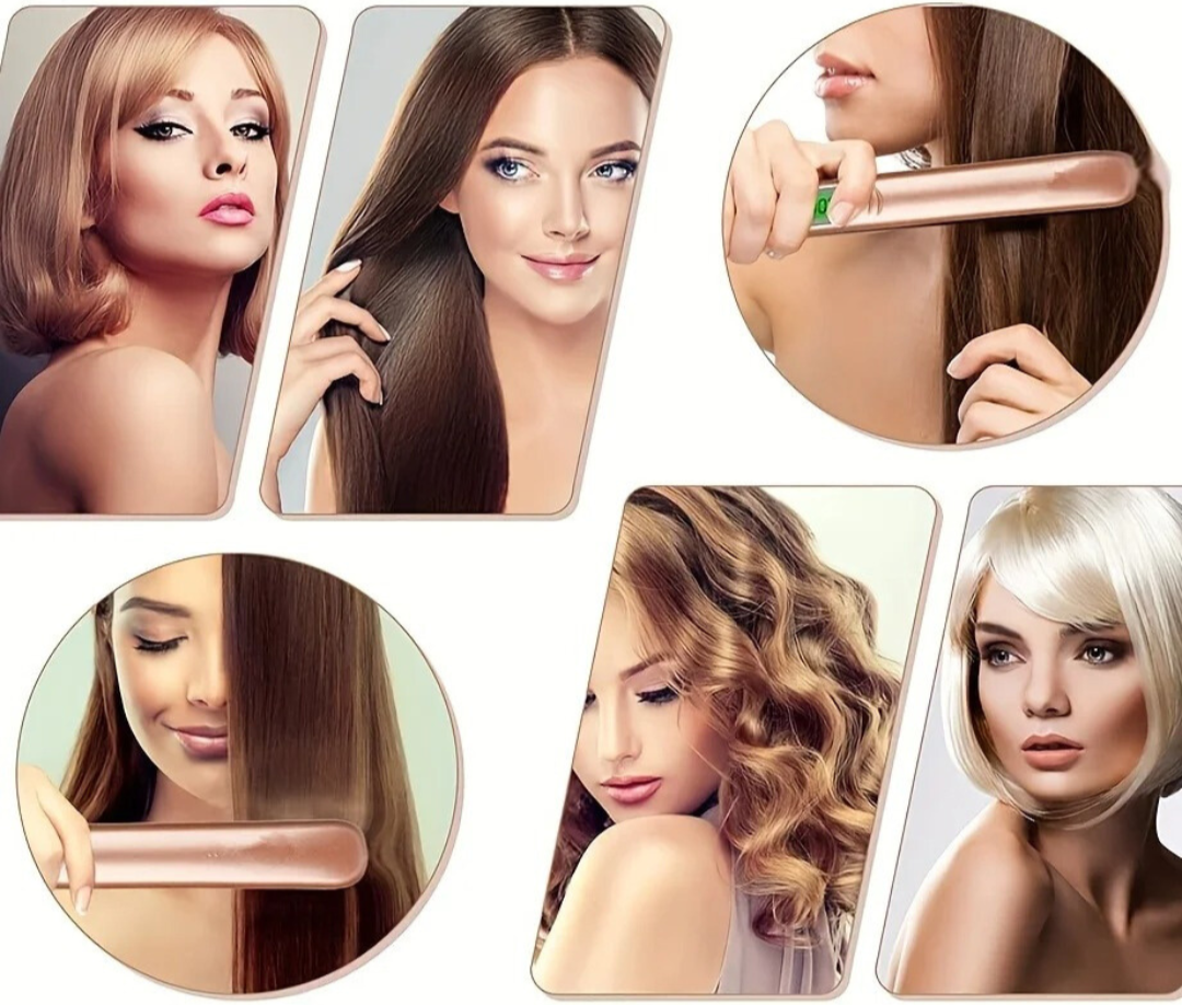 GlamPro | 2-in-1 straightener and curling iron