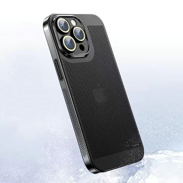 iPhone Case Black Elegant Galvanised Heat Dissipation 0.4 mm
