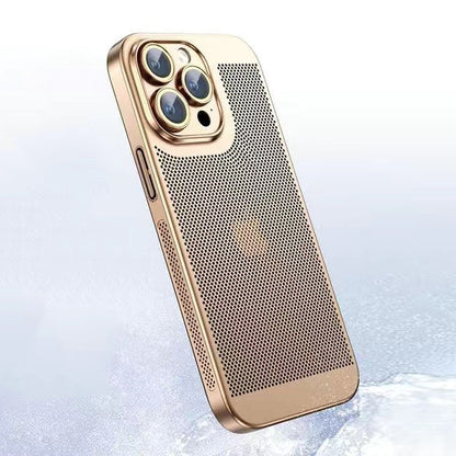 iPhone Case Black Elegant Galvanised Heat Dissipation 0.4 mm