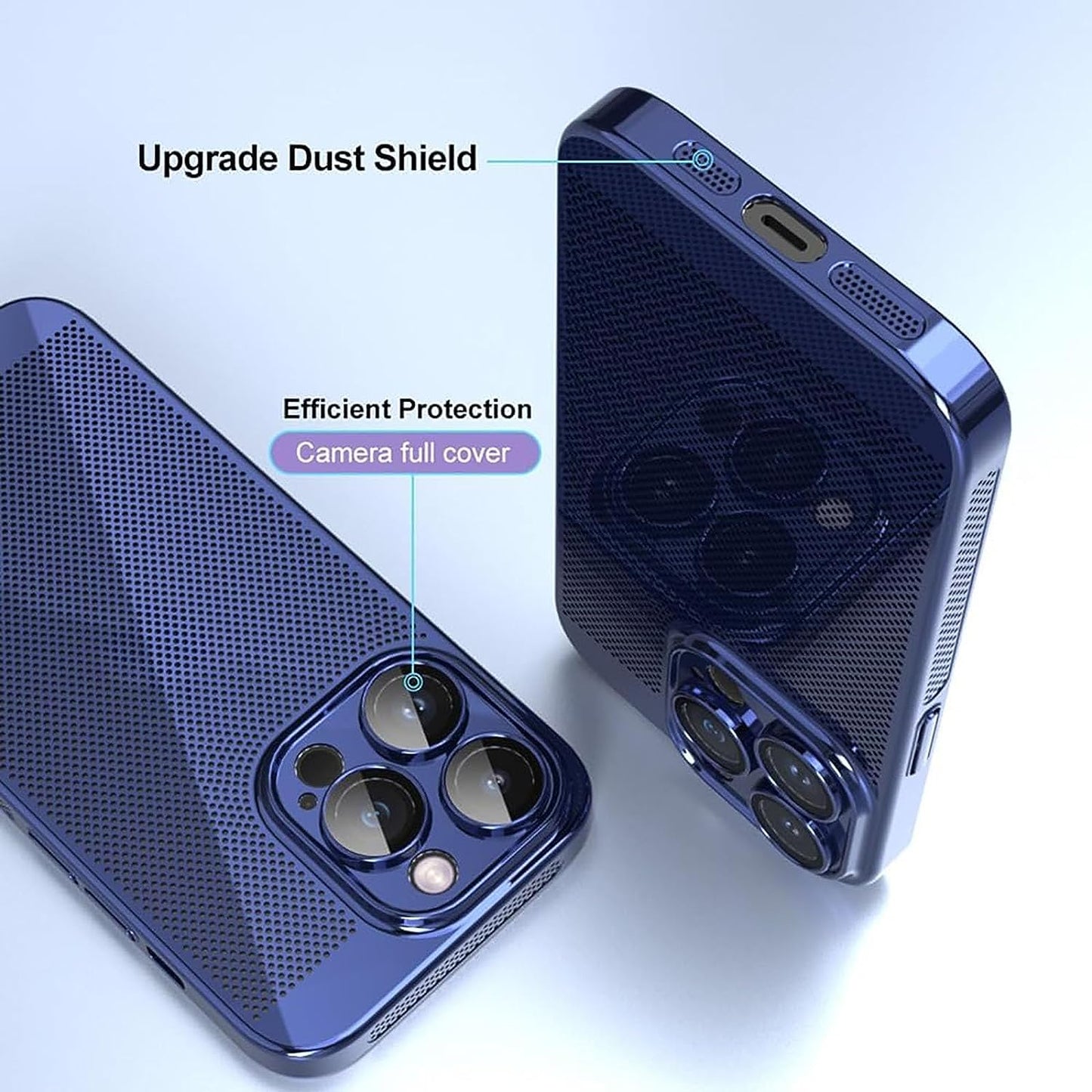 iPhone Case Black Elegant Galvanised Heat Dissipation 0.4 mm