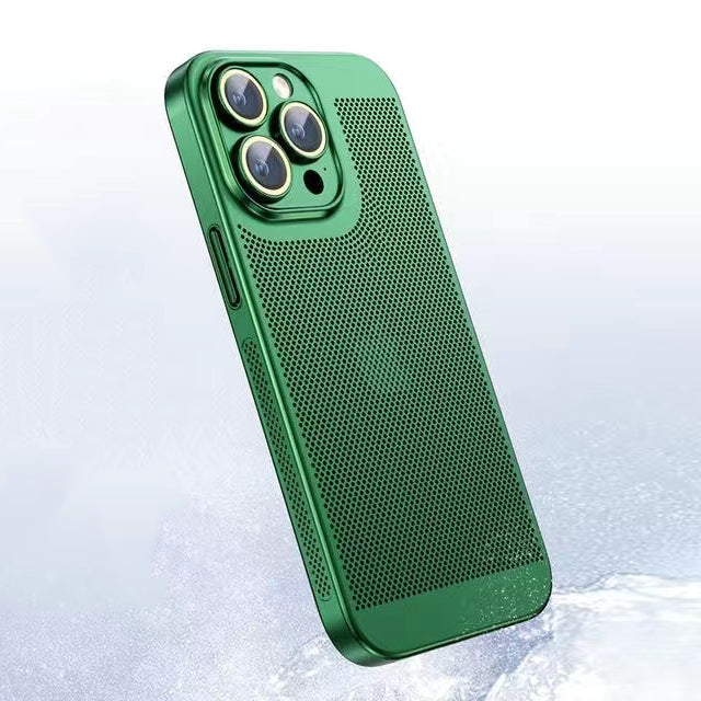 iPhone Case Black Elegant Galvanised Heat Dissipation 0.4 mm