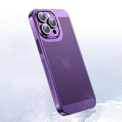 iPhone Case Black Elegant Galvanised Heat Dissipation 0.4 mm
