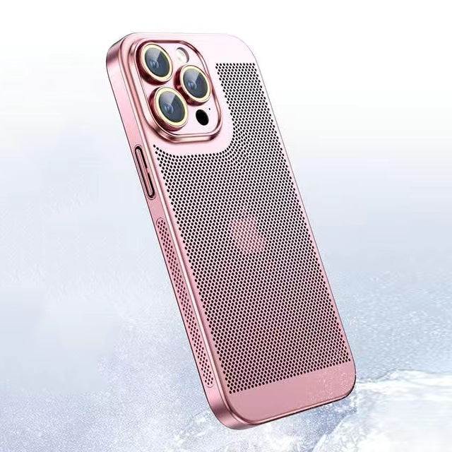 iPhone Case Black Elegant Galvanised Heat Dissipation 0.4 mm