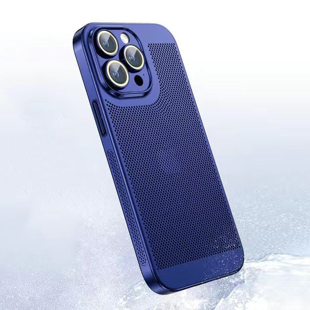 iPhone Case Black Elegant Galvanised Heat Dissipation 0.4 mm