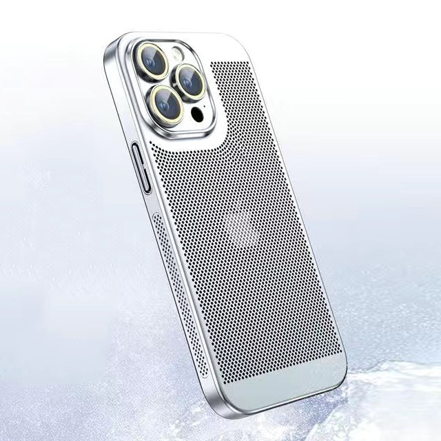 iPhone Case Black Elegant Galvanised Heat Dissipation 0.4 mm