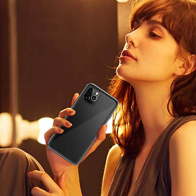 iPhone tempered glass case