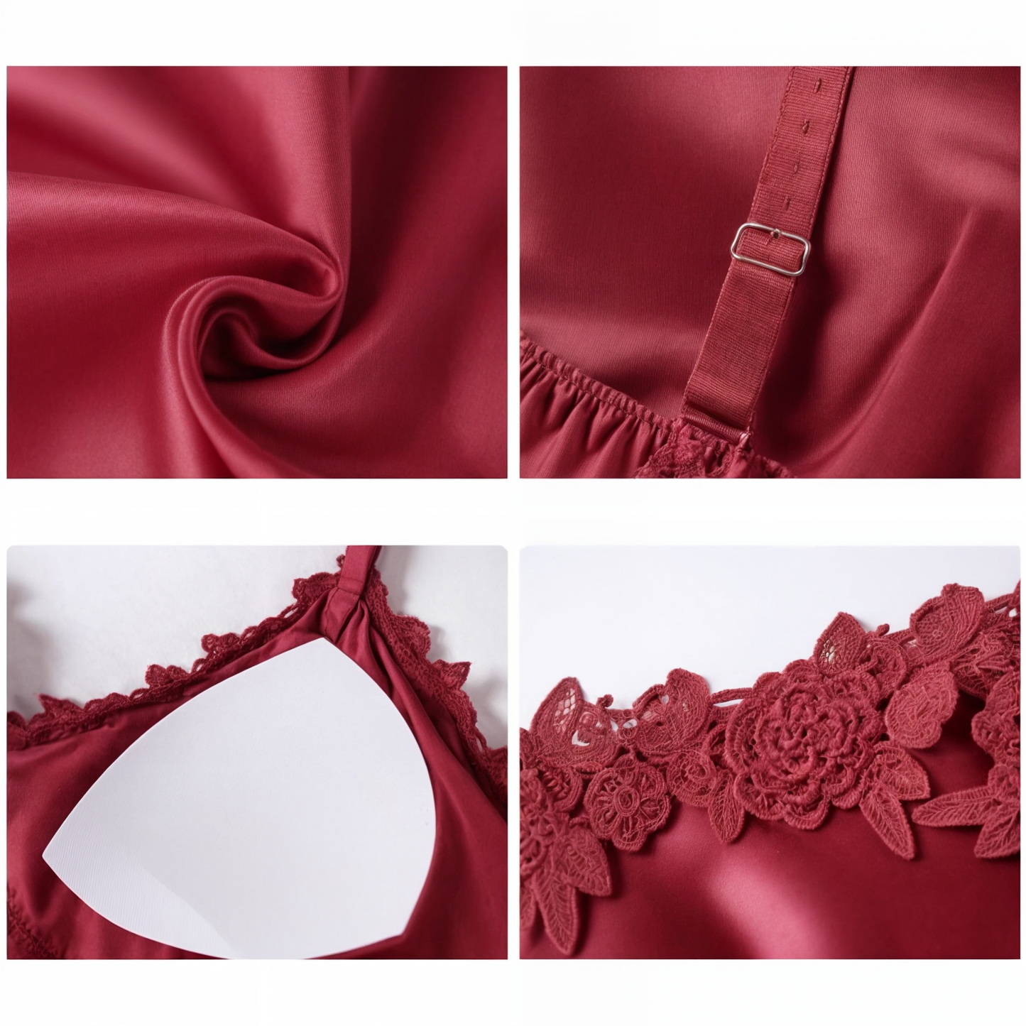 5-in-1 satin look nightwear set