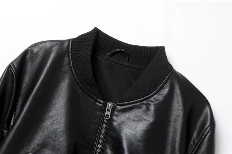 Women's zip-up motorbike jacket