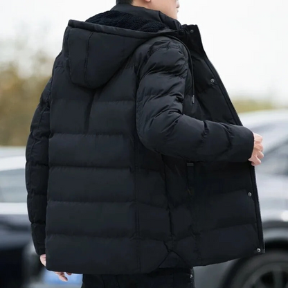 Men's thermal hooded winter jacket