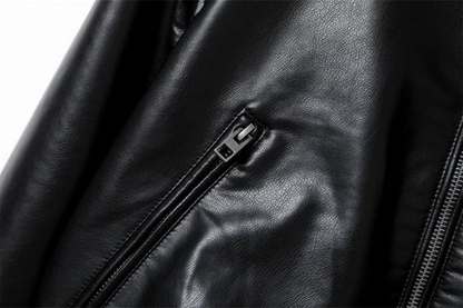 Women's zip-up motorbike jacket