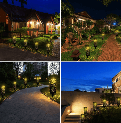 Solar-powered Vintage Garden Lamp