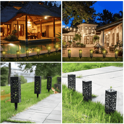 Solar-powered Vintage Garden Lamp