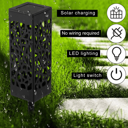 Solar-powered Vintage Garden Lamp