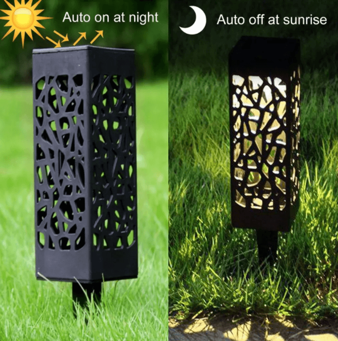Solar-powered Vintage Garden Lamp