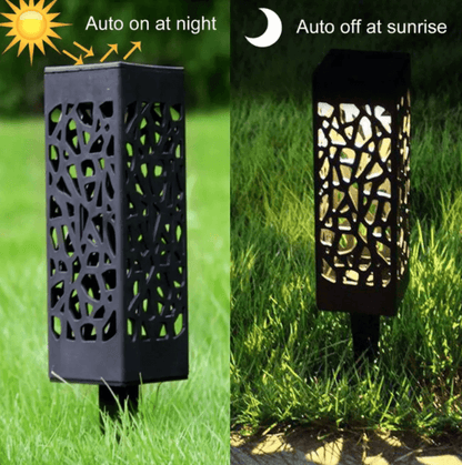 Solar-powered Vintage Garden Lamp