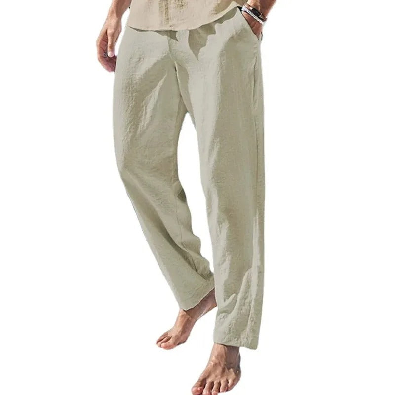 Men's trousers cotton linen Style