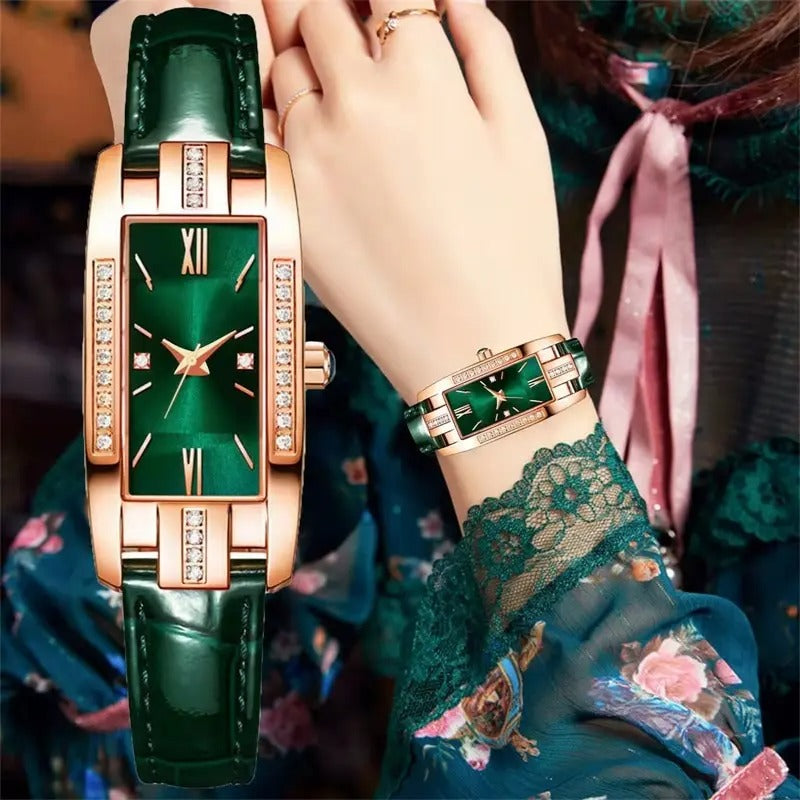 Elegant Luxury Square Ladies' Watch