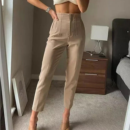 Women's high-waisted trousers