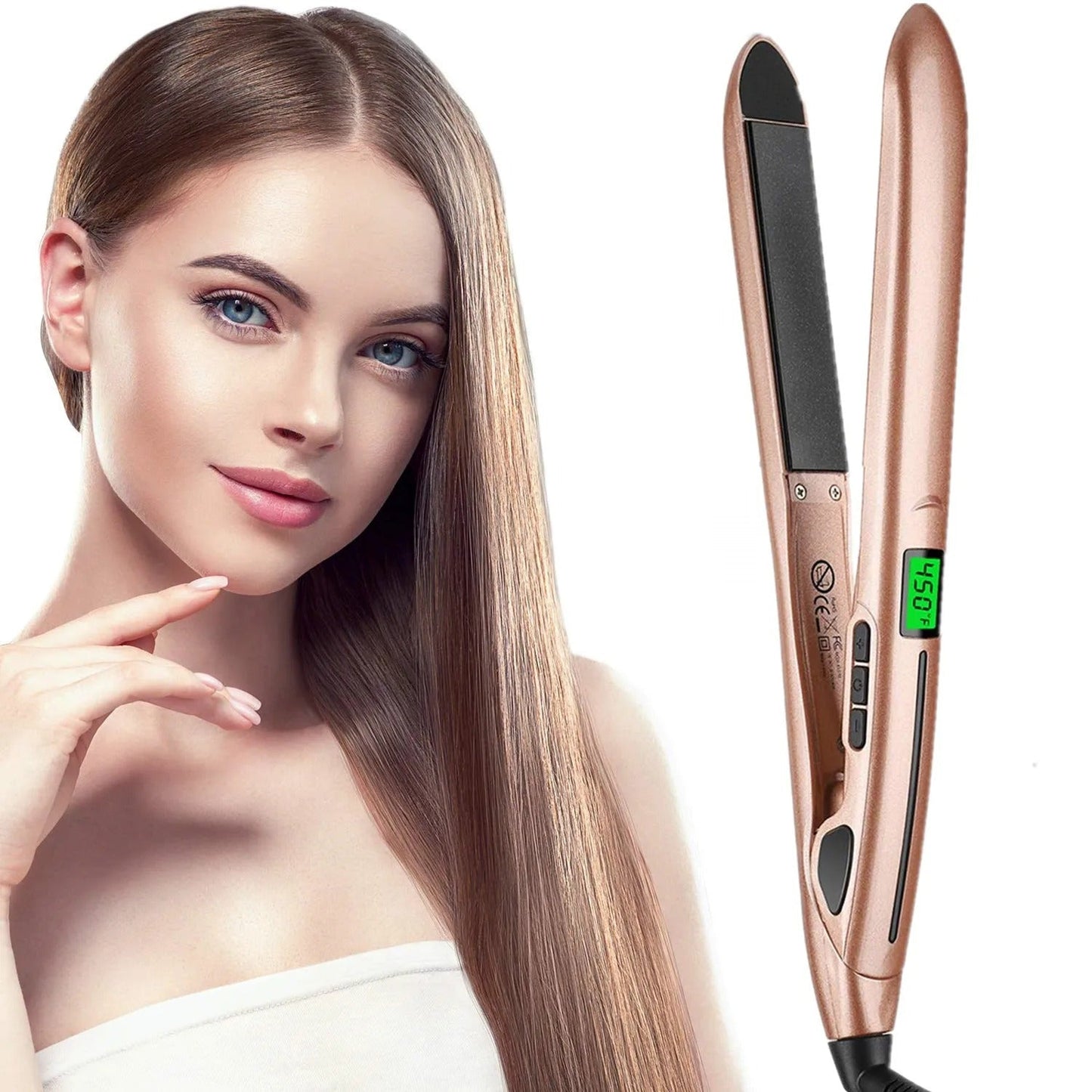 GlamPro | 2-in-1 straightener and curling iron