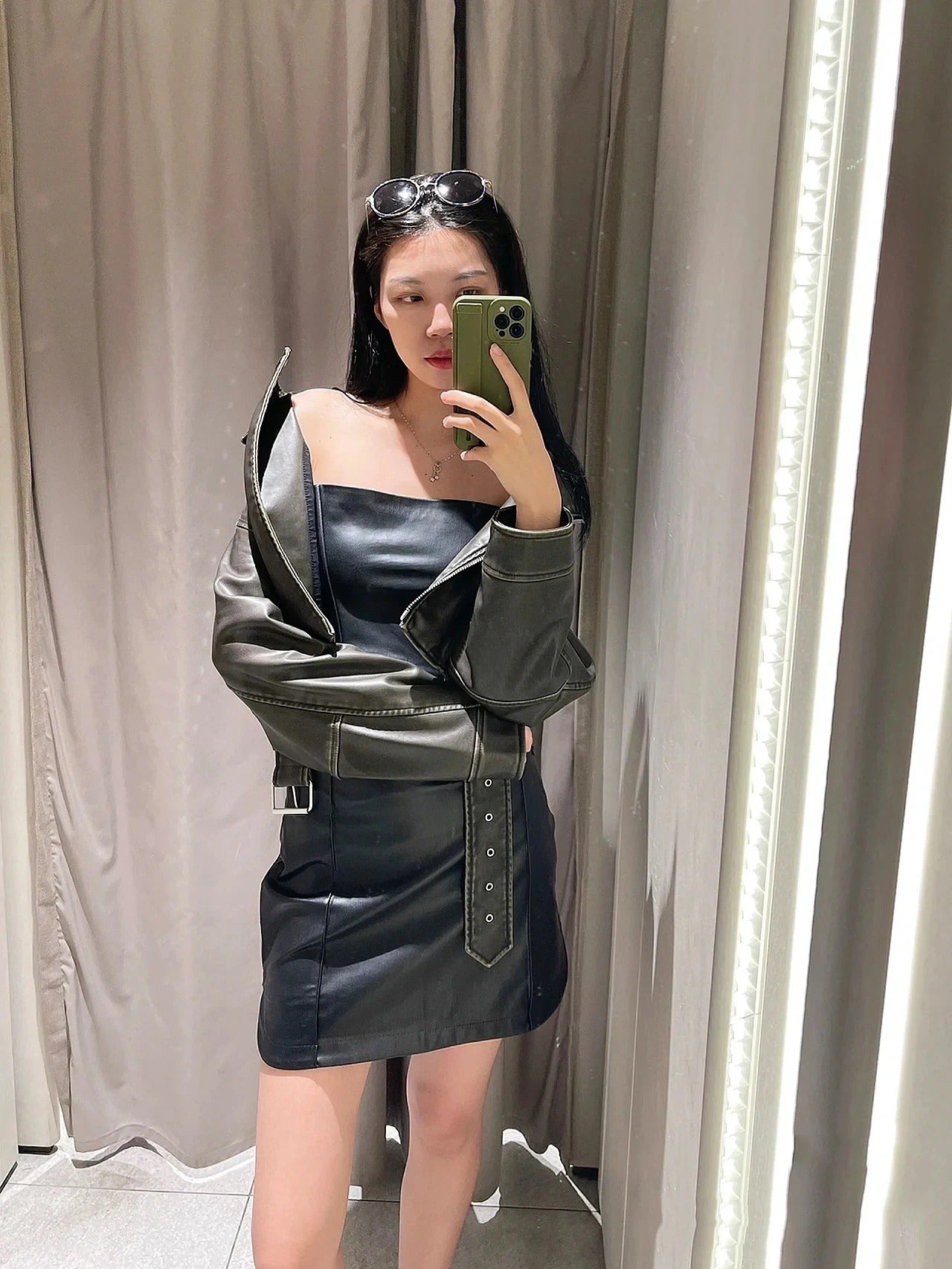 Vintage Leather Style Women's Jacket