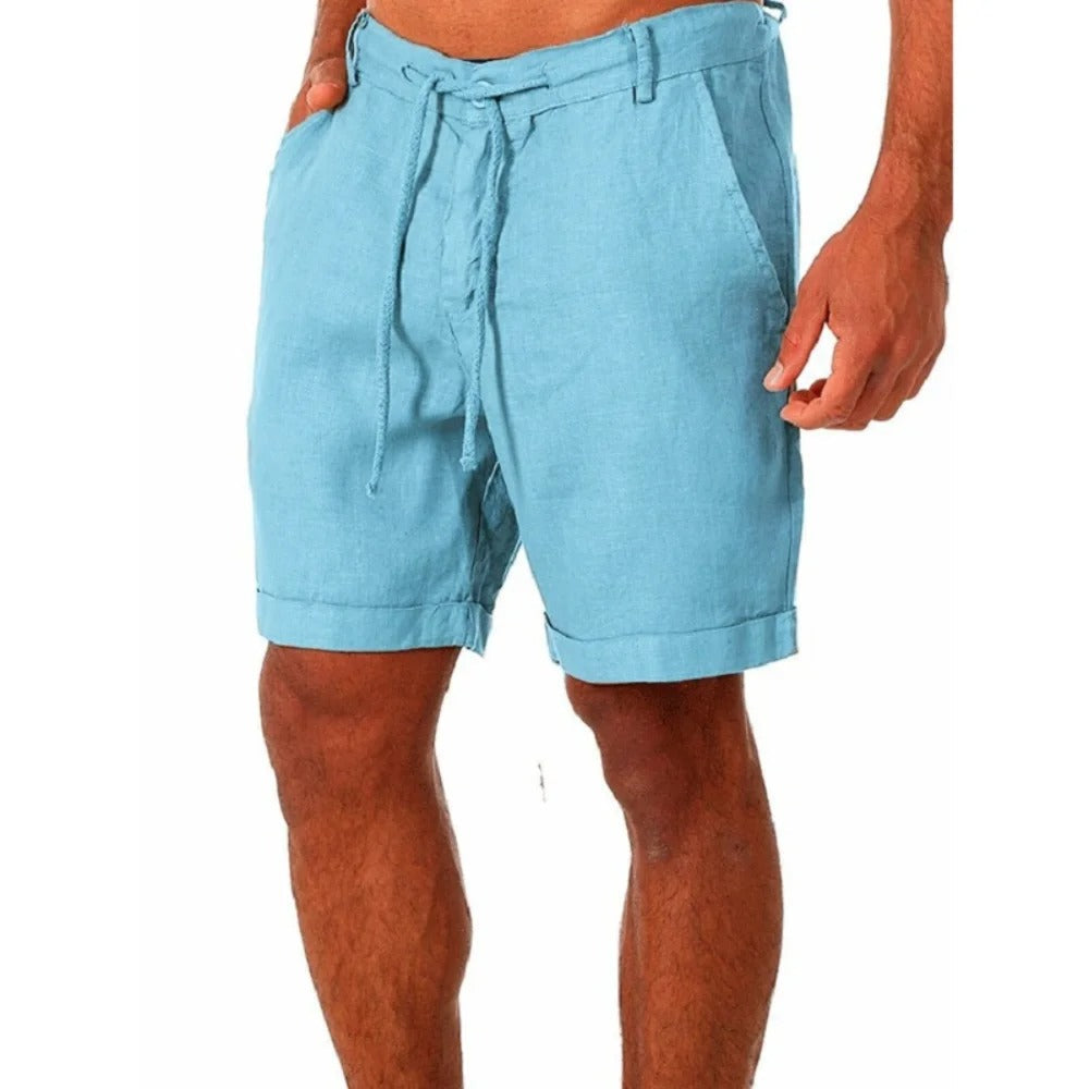 Men's Cotton Linen Style Shorts