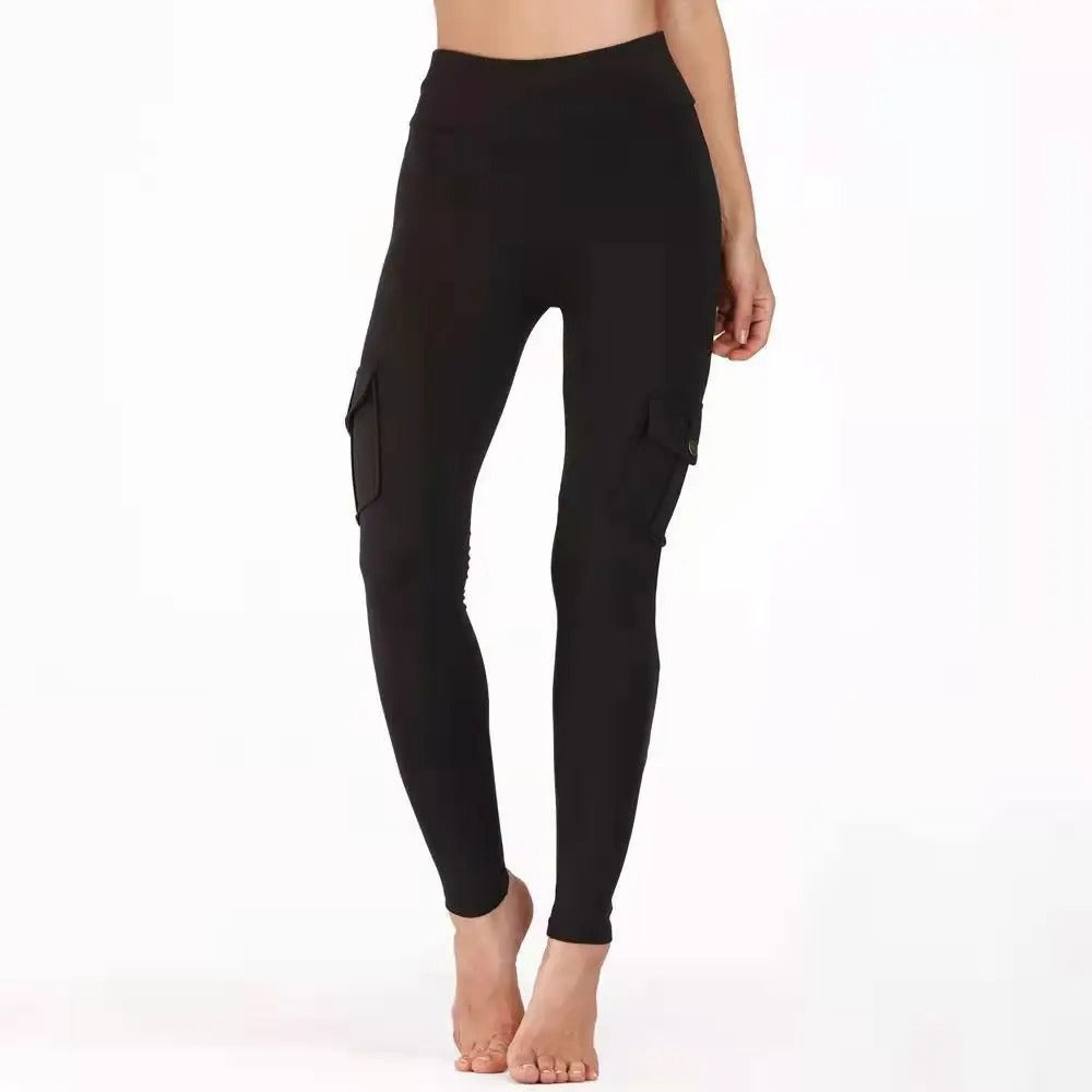 Women's high-waisted fitness trousers