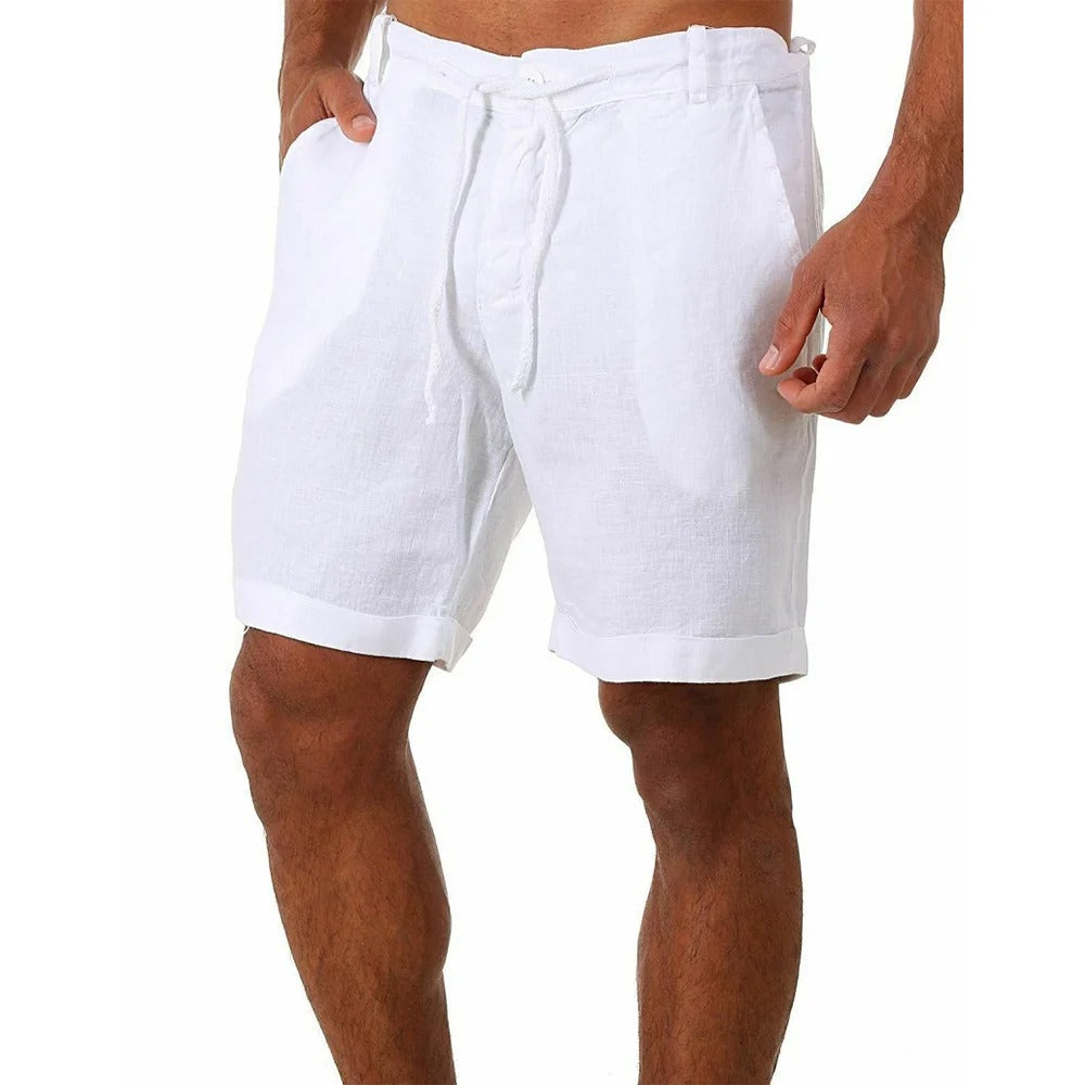 Men's Cotton Linen Style Shorts
