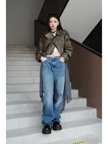 Vintage Leather Style Women's Jacket