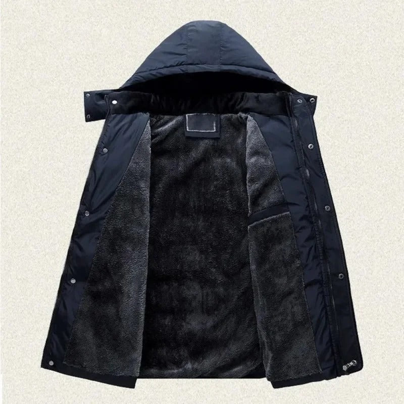 Men's thermal hooded winter jacket