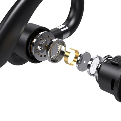 Digital display noice cancellation - waterproof sports earphones