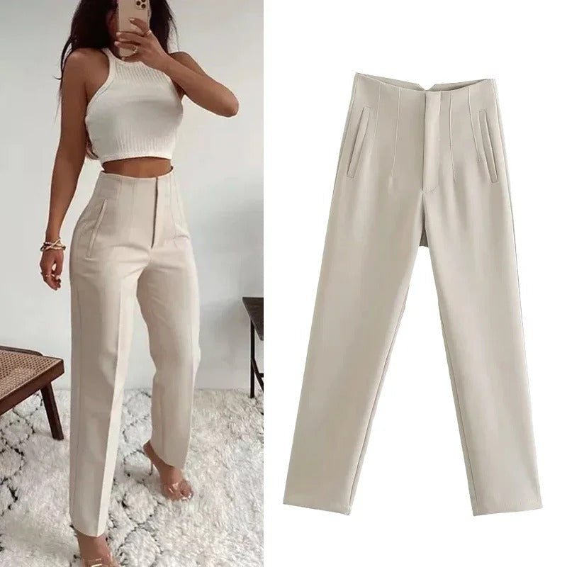 Women's high-waisted trousers