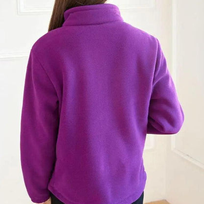 Winter warm fleece jacket for ladies