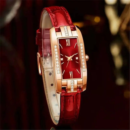 Elegant Luxury Square Ladies' Watch