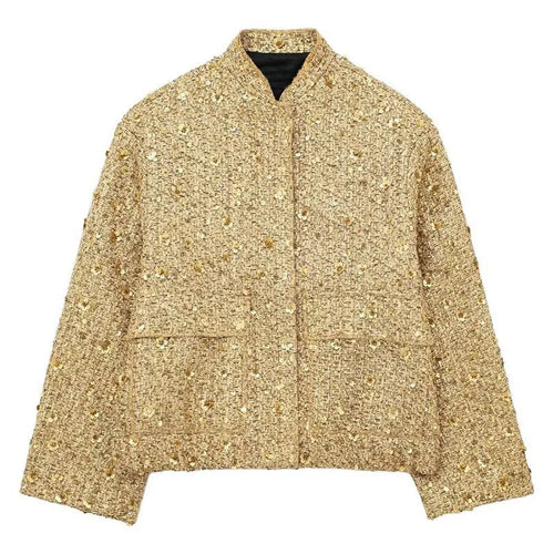 Women's Gold sequin jacket