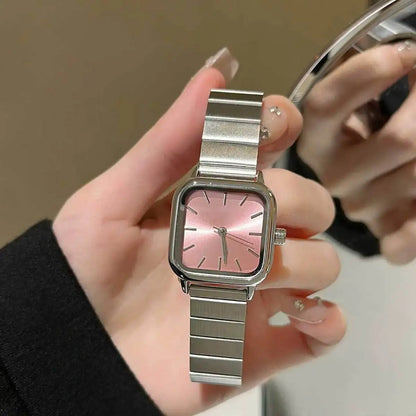 Luxury ladies' watch with steel strap