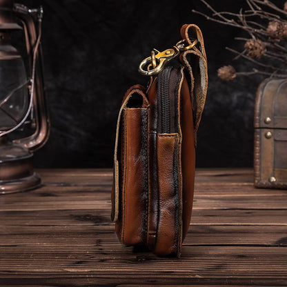 Leather Style Men's Waist Bag