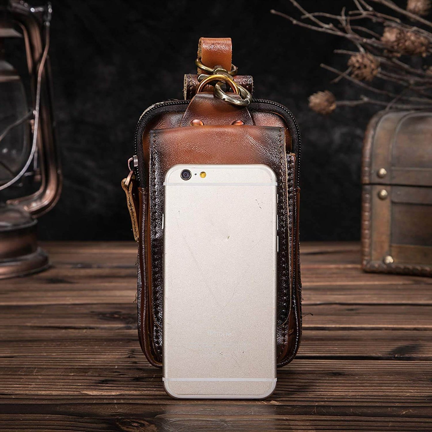 Leather Style Men's Waist Bag