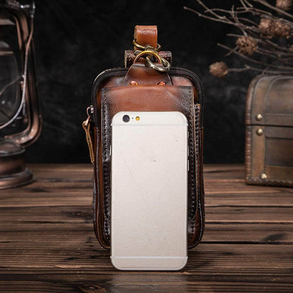 Leather Style Men's Waist Bag