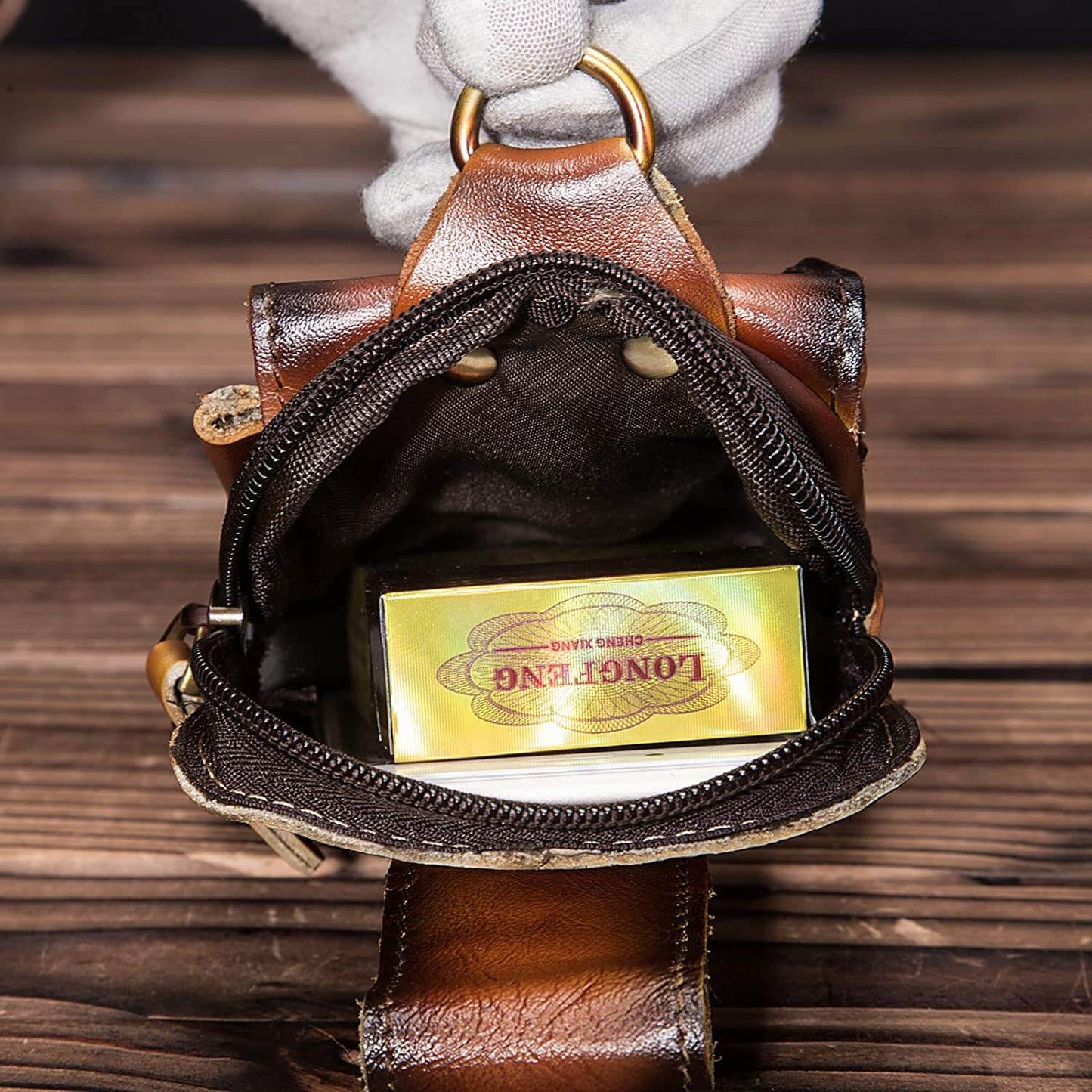 Leather Style Men's Waist Bag