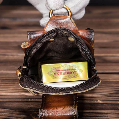 Leather Style Men's Waist Bag