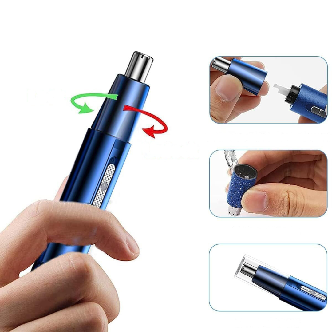 Rechargeable electric nose hair clippers