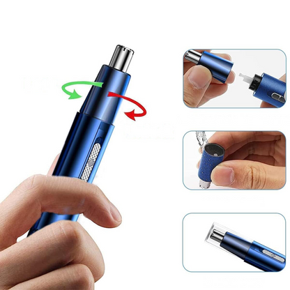Rechargeable electric nose hair clippers