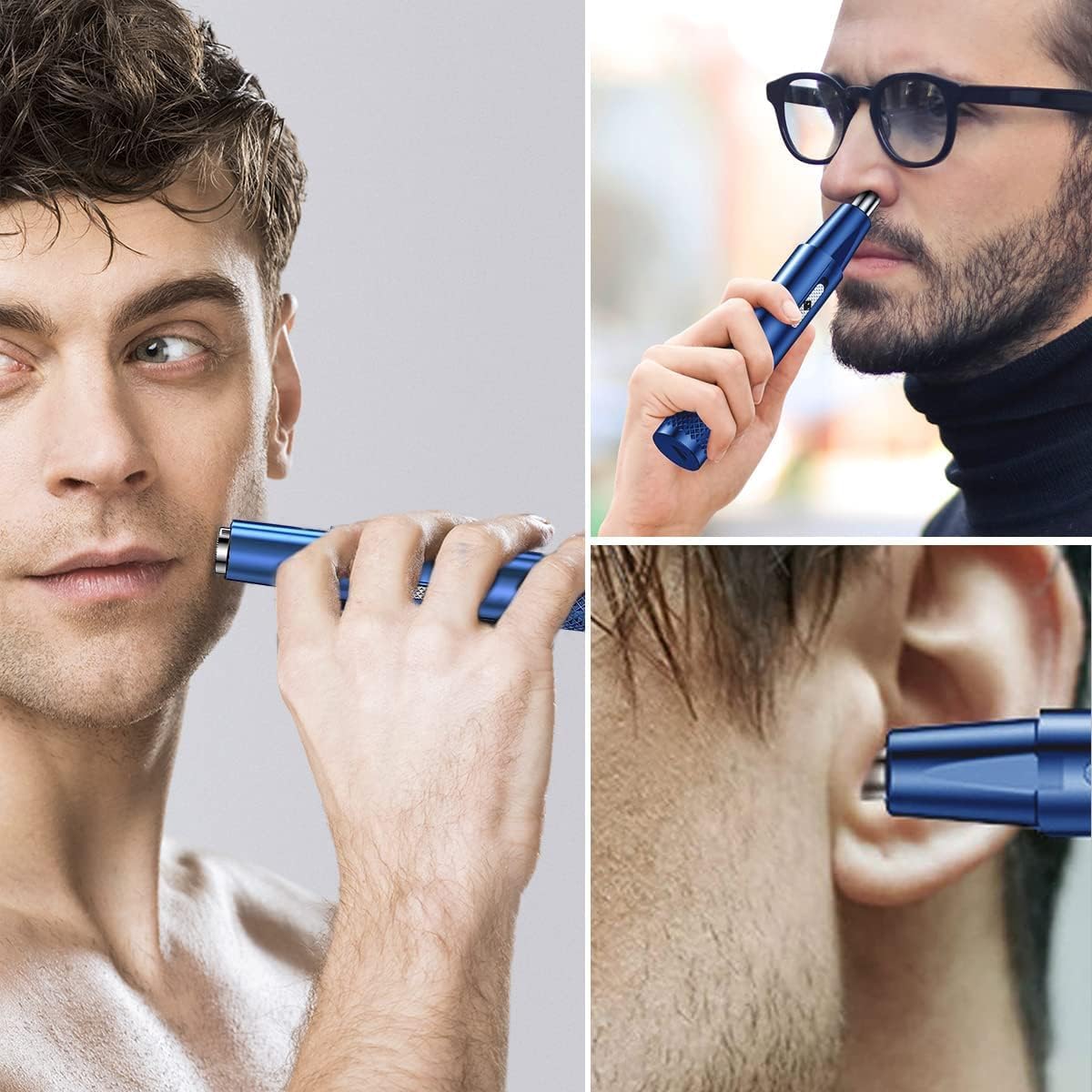 Rechargeable electric nose hair clippers